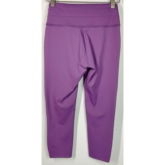 Peloton Purple Spell Out Cycling Workout Leggings Small - Picture 3 of 5